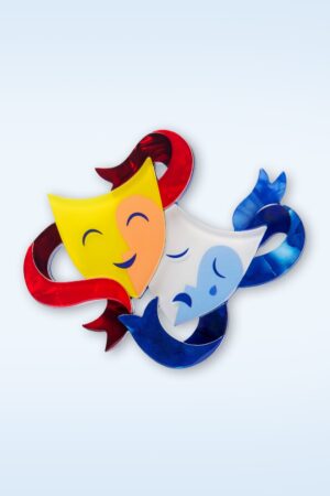 Comedy & Tragedy Brosche