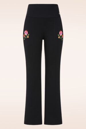 Easy Flared Cozy Hose in Back-to-Black