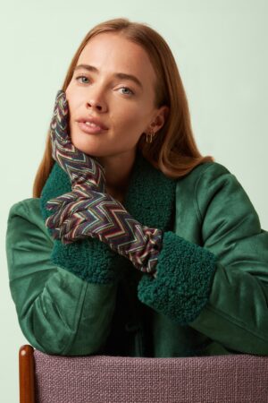 Fable Handschuhe in Waldgrün