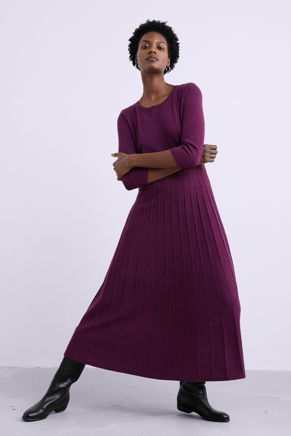 Folk Song Midikleid in Amethyst