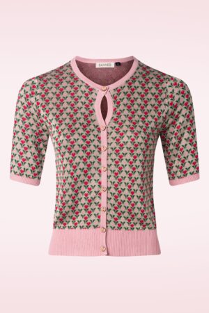 Heart Wonders Strickjacke in Salbeigrün