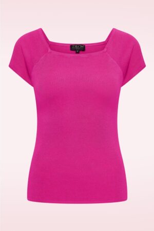 Kaylie Oberteil in Fuchsia