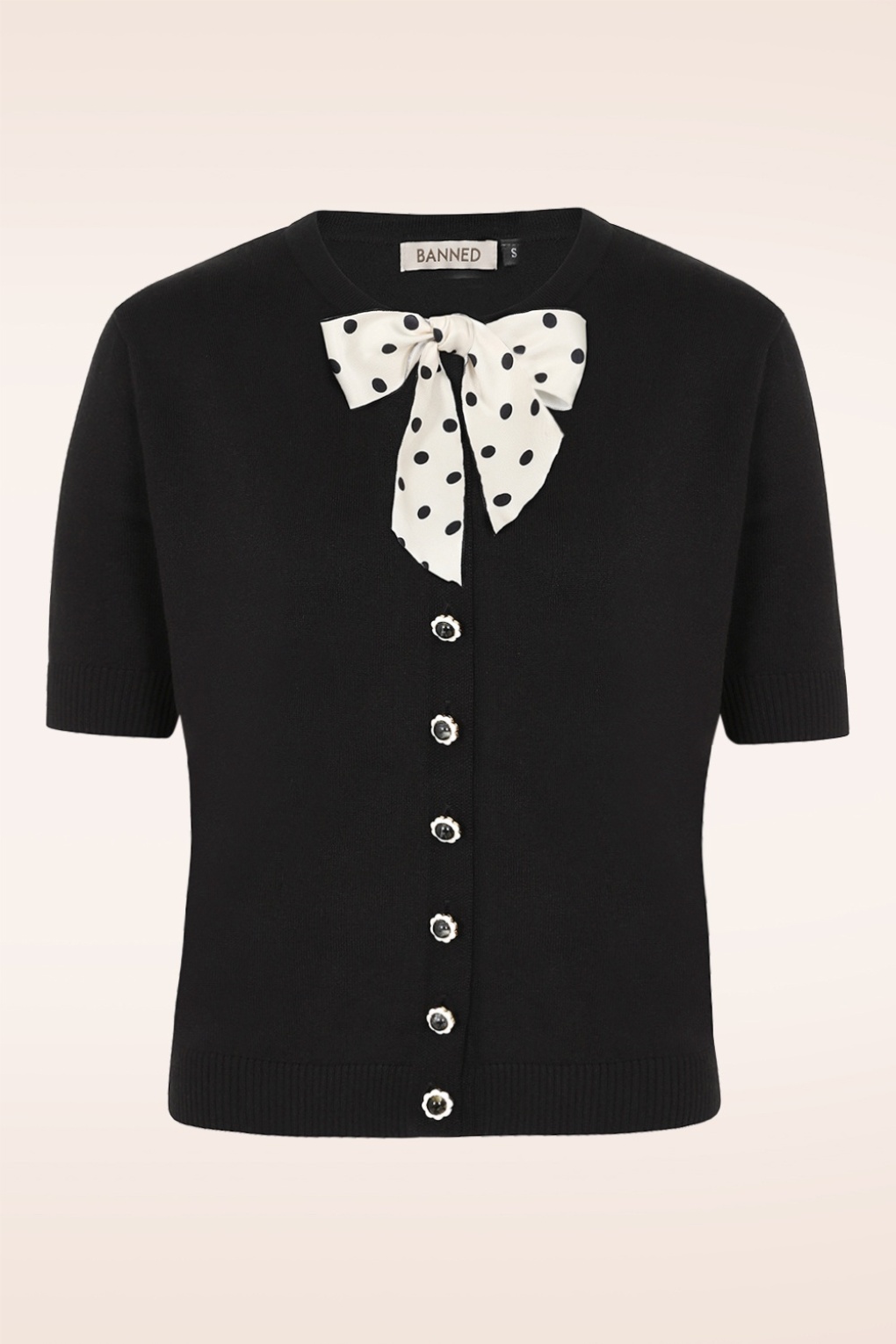 Lady Luck Strickjacke in Schwarz