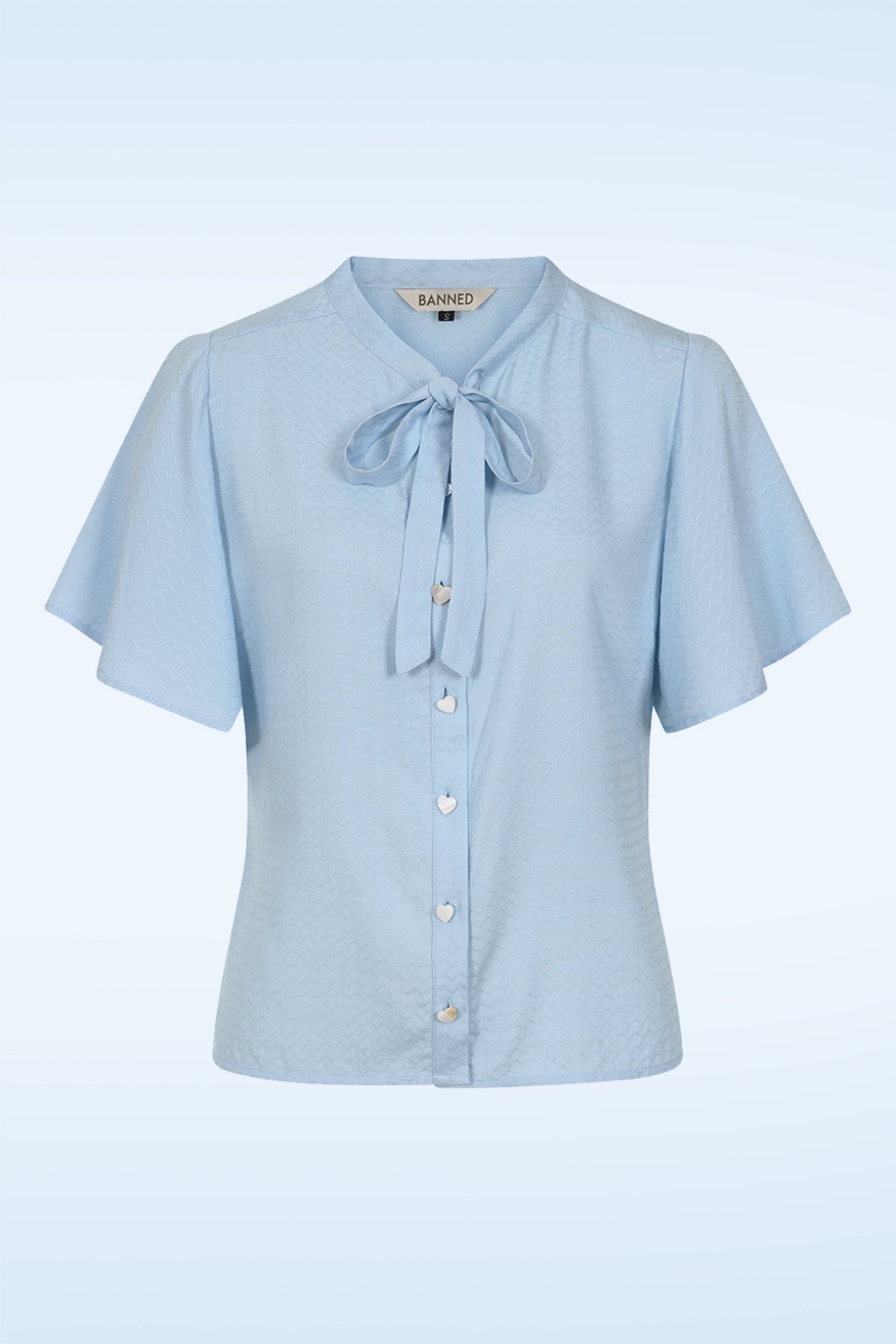 May Wave Bluse in Hellblau