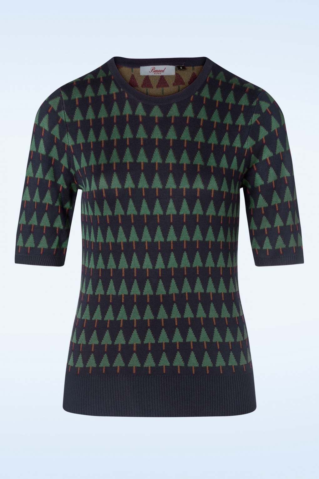 Merry Holiday Tree Pullover in Marineblau