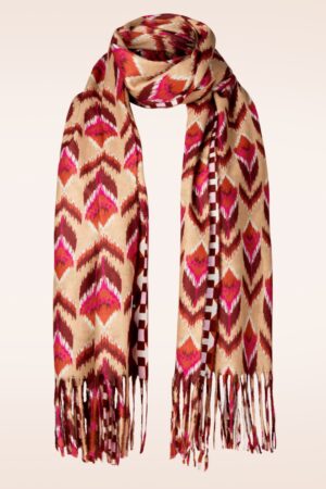 Mona Schal in Beige/mehrfarbig