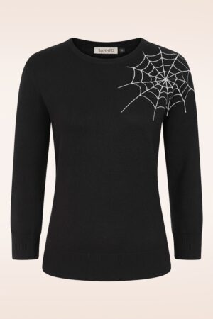 Mystic Nights Strickpullover in Schwarz