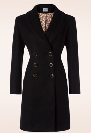 Rockige Jacke in Schwarz