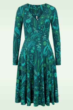 Shalala Tralala Kleid in Magical-Nightwalk-Grün