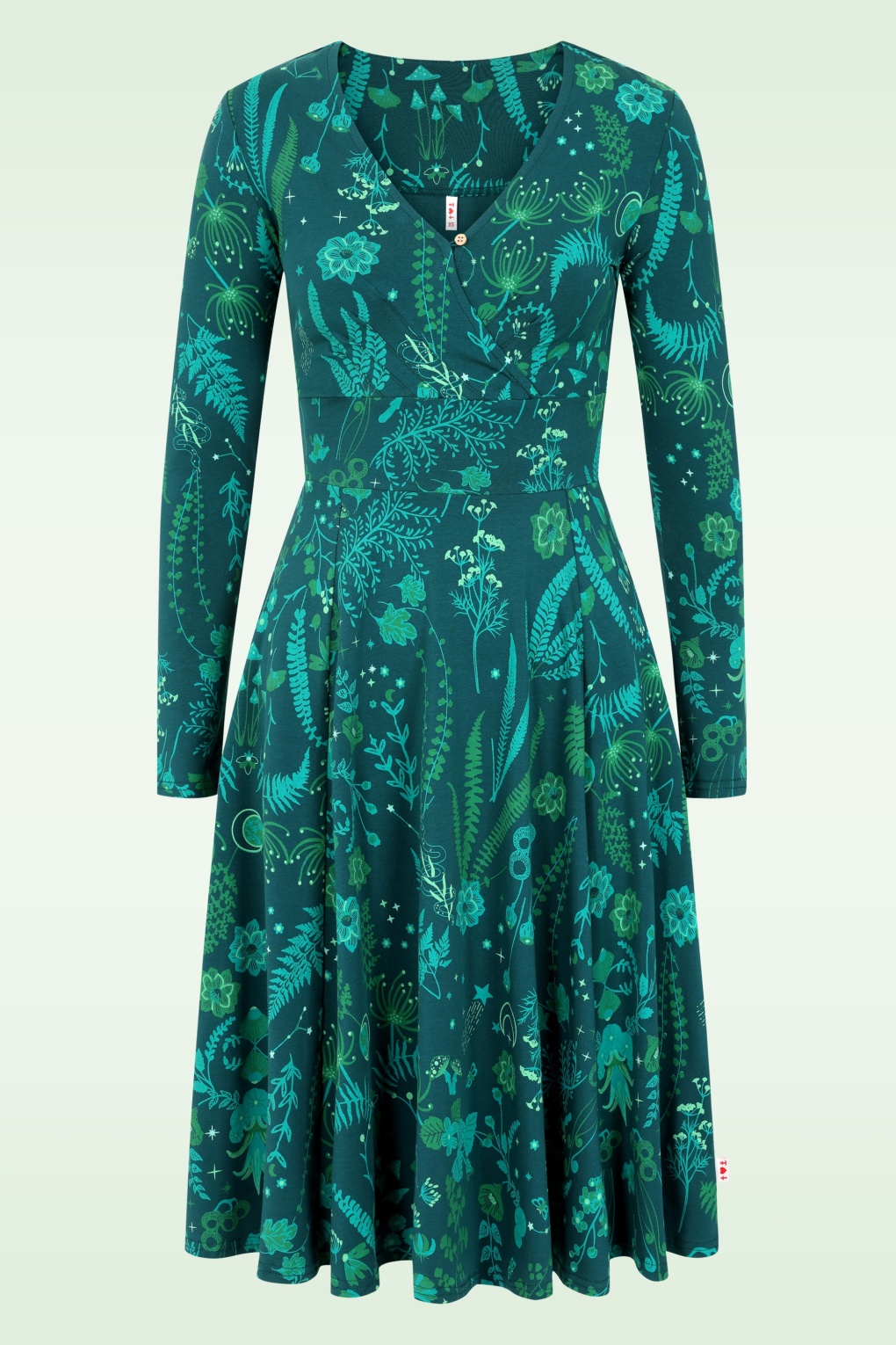 Shalala Tralala Kleid in Magical-Nightwalk-Grün