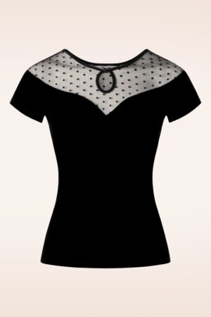 Smolder Top in Schwarz