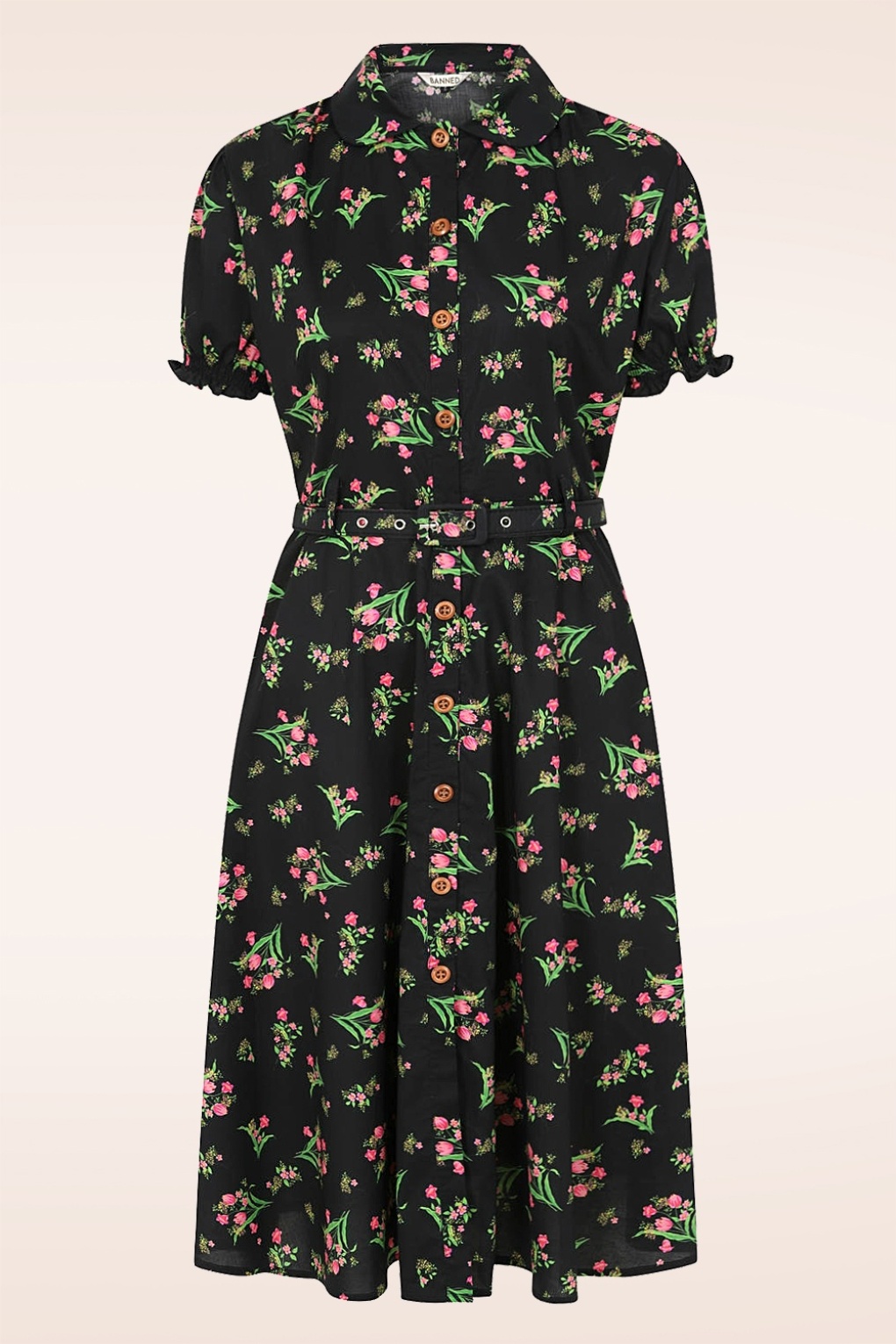 Star Jules Semi-Swing Kleid in Schwarz