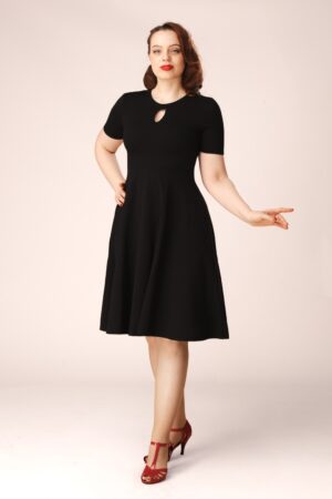 Topvintage exklusiv ~ Clara Swing Kleid in Schwarz
