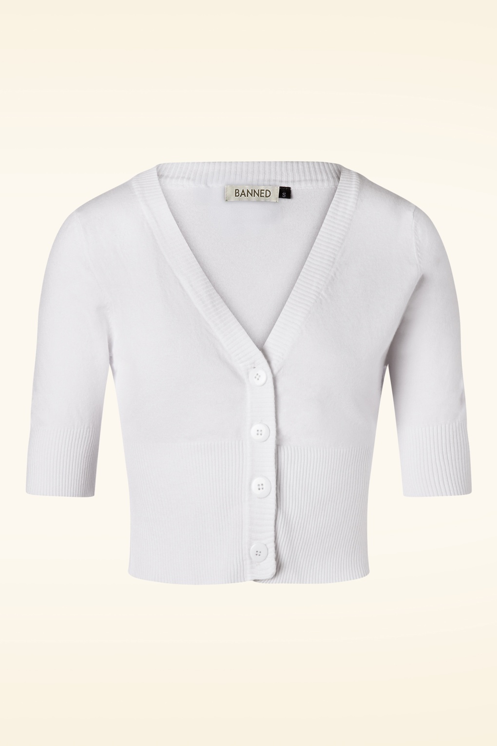 Überladener Cardigan in Schneewittchen