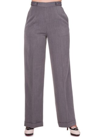 Banned Marlene-Hose Party On Charcoal Vintage Retro Marlenehose