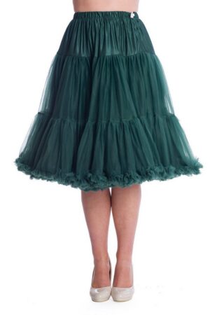 Banned Unterrock Lifeforms Dunkelgrün Bottle Green Rockabilly Swing Unterrock