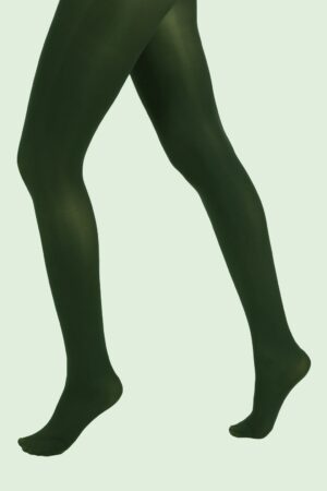Blickdichte Strumpfhose in Waldgrün