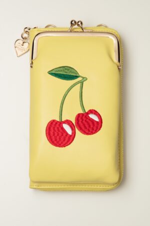 Cherry Pie Handytasche in Gelb