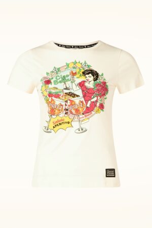 Ciao Bella T-Shirt in Wollweiß