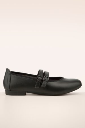Diana Softline Vegan Ballerinas in Schwarz.