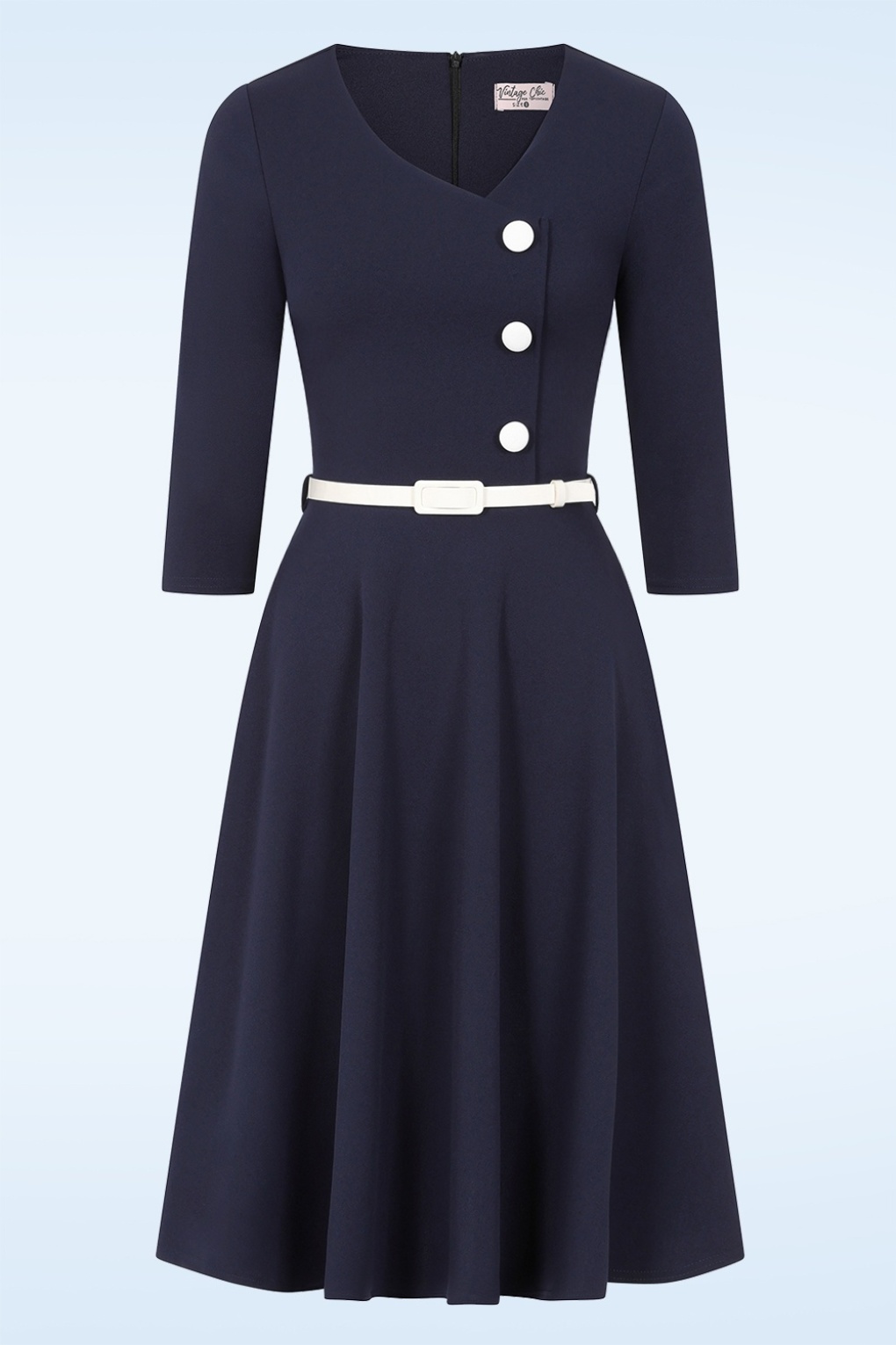 Exklusiv bei Topvintage ~ Betty Swingkleid in Marineblau
