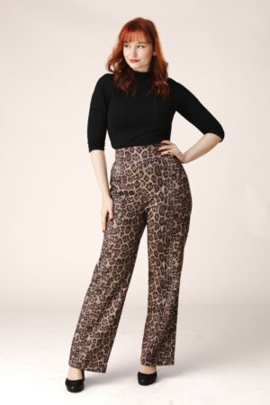 Exklusiv bei Topvintage ~ Jazzy Hose mit Leopardenmuster