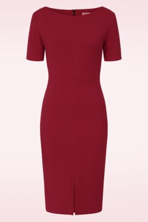 Exklusiv bei Topvintage ~ Marcy Bleistiftkleid in Rot