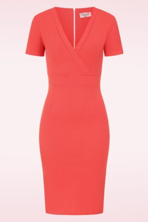 Exklusiv bei Topvintage ~ Rita Bleistiftkleid in Cayenne-Rot