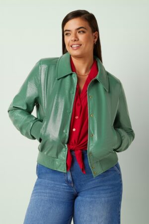 Isa Shine Jacke in Neptun-Grün