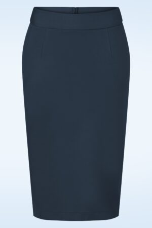 Klassischer Bleistiftrock in Marineblau