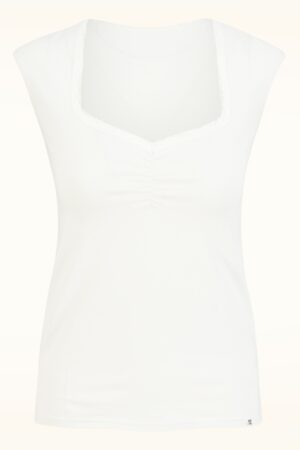 Let Romance Rule Oberteil in Rule Blanc White