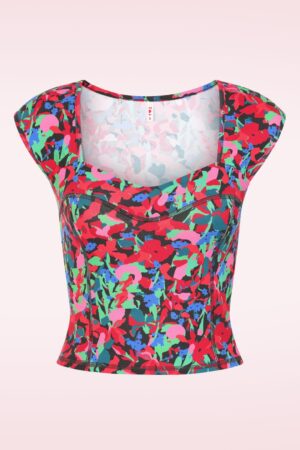 Lovely Booster Oberteil in Cavewoman Painting