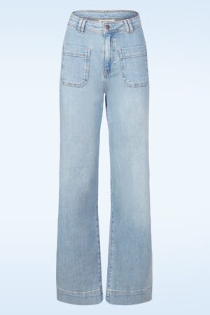 Maureen Weite Hose in Himmelblau