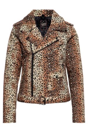 QueenKerosin Collegejacke Motor Queen Service (1-St) Leo-Allover-Print