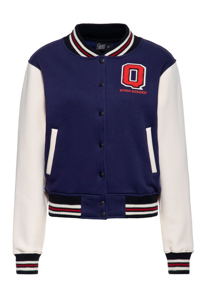 QueenKerosin Collegejacke Q (1-St) im Vintage-Stil