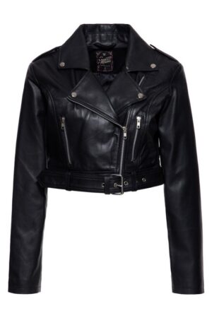 QueenKerosin Lederjacke im Biker-Style