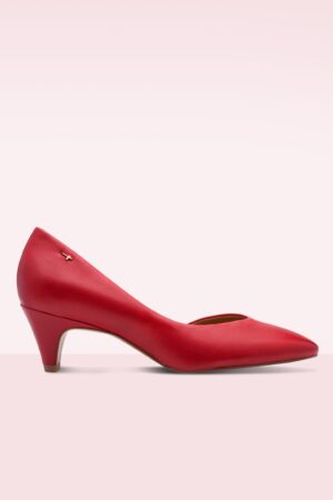 Rouge Revival Pumps aus Leder in Rot.