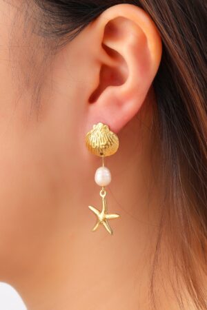 Sealife Ohrringe in Gold