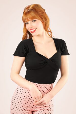 She Who Dares Oberteil in Schwarz