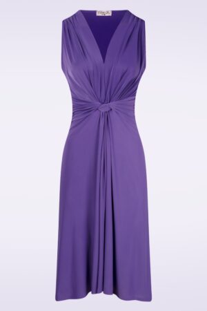 Topvintage exclusive ~ Umi Knotted Swing Kleid in Lila