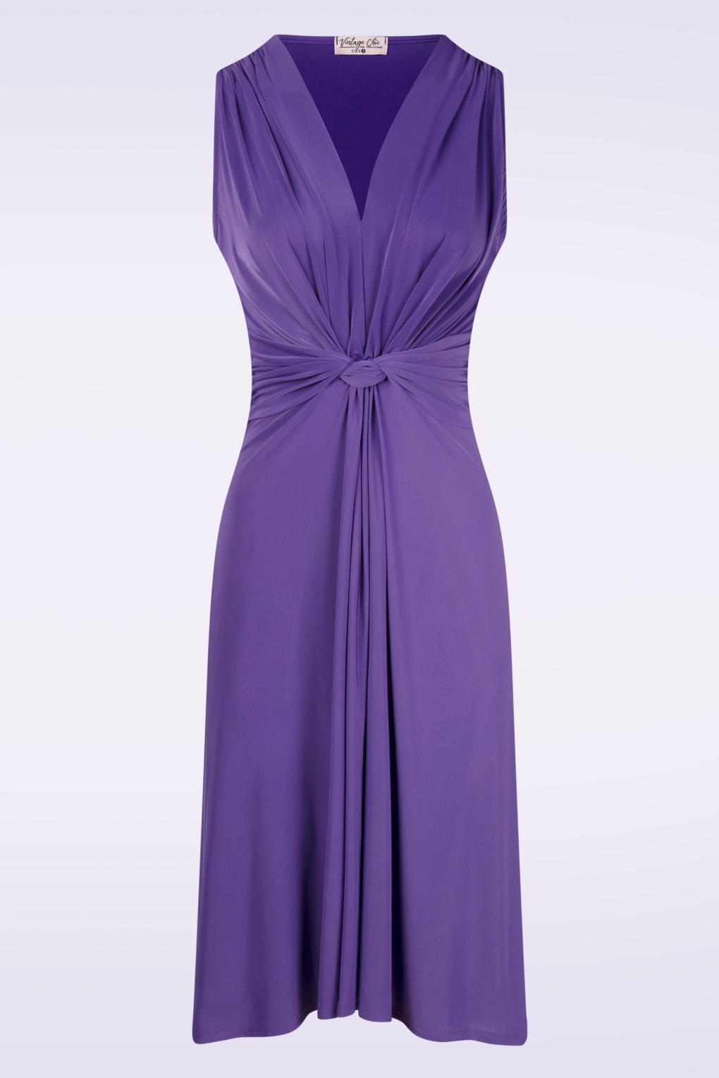 Topvintage exclusive ~ Umi Knotted Swing Kleid in Lila