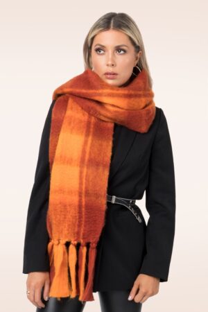 Zabella Schal in Orange und Rot