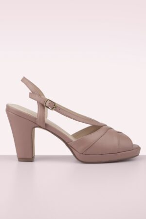 Arabel Peeptoe Sandalen in Malve