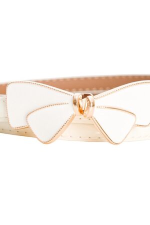 Banned Taillengürtel Vintage Lana Weiß Retro Lack Gürtel