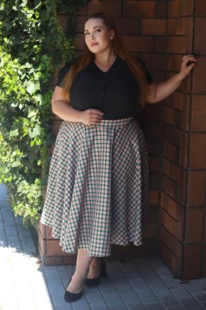 Cary Sweet Check Swing Rock in Rosa