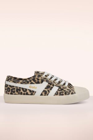Coaster Canvas-Sneaker mit Leopardenmuster