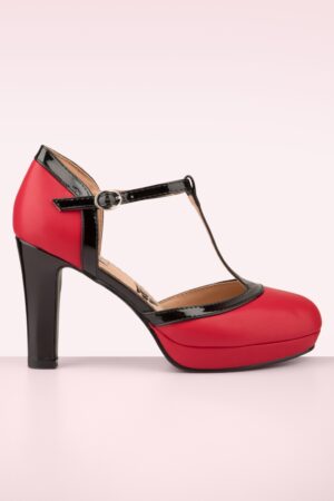 Country Rose Pumps in Rot