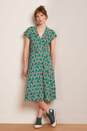 Darcy Minty Kleid in Bermuda Grün.