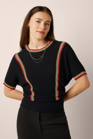 Daria Emel Oberteil in Schwarz