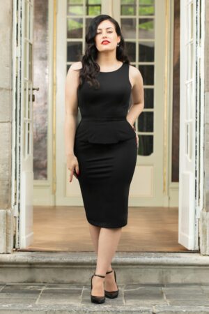 Donna Shift Reisekleid in Schwarz